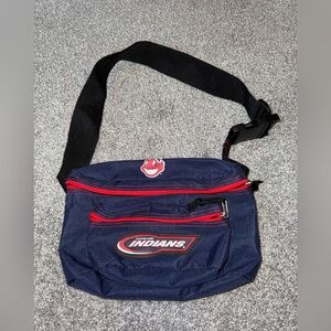 Vintage Cleveland Indians Baseball  Fanny Pack Waist Belt Bag Chief Wahoo 90’s